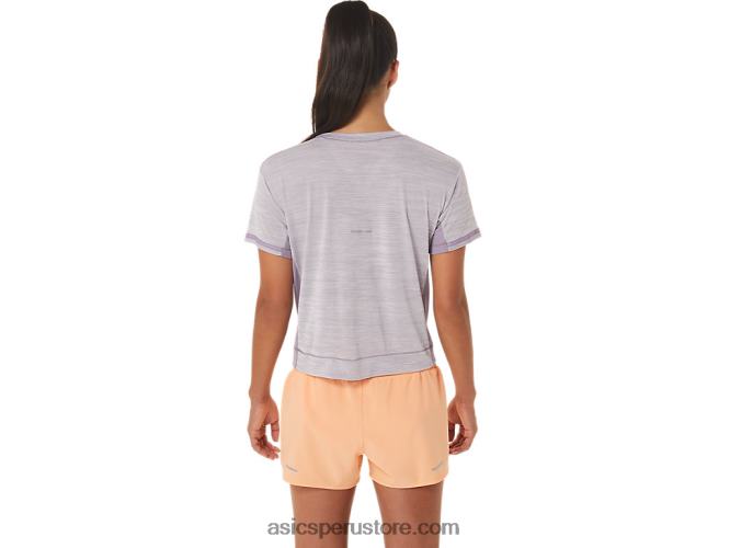RPVB2411 cuarzo violeta/violeta crepuscular Asics top corto de carrera para mujer