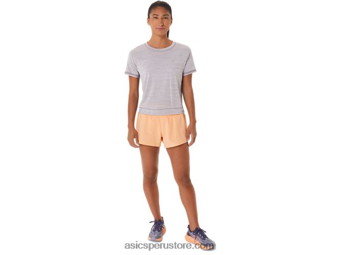 RPVB2411 cuarzo violeta/violeta crepuscular Asics top corto de carrera para mujer