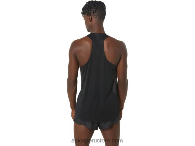 RPVB245 rendimiento negro/verde susurro Asics camiseta ligera cj-line para hombre