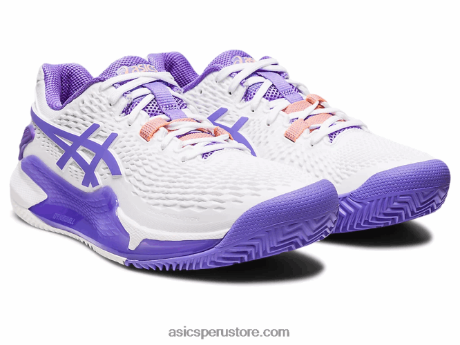RPVB2452 blanco/amatista Asics gel-resolución 9 arcilla