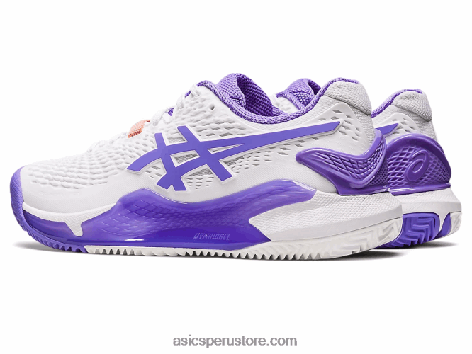 RPVB2452 blanco/amatista Asics gel-resolución 9 arcilla