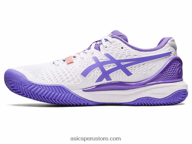 RPVB2452 blanco/amatista Asics gel-resolución 9 arcilla