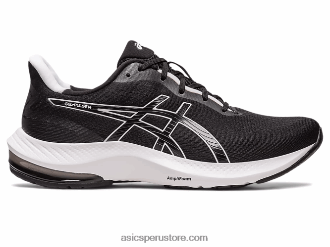 RPVB2466 blanco negro Asics gel-pulse 14 de ancho