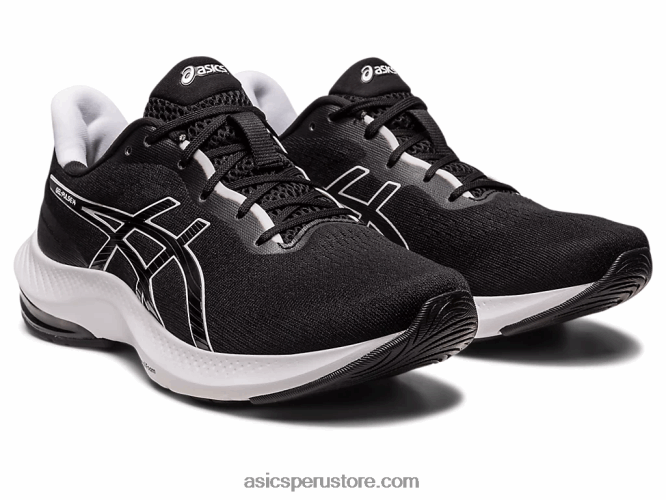 RPVB2466 blanco negro Asics gel-pulse 14 de ancho
