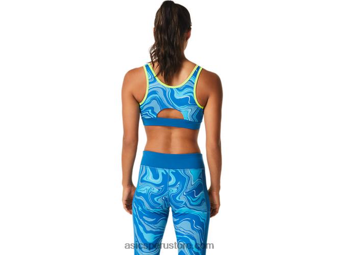 RPVB2473 azul renacido Asics sujetador gráfico de mujer
