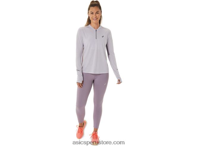 RPVB2480 violeta oscuro/cuarzo violeta Asics top metarun de manga larga con 1/2 cremallera para mujer