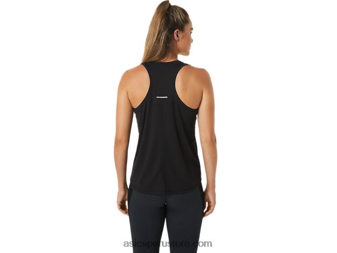 RPVB2492 rendimiento negro/gris carbón Asics tanque de carrera femenino