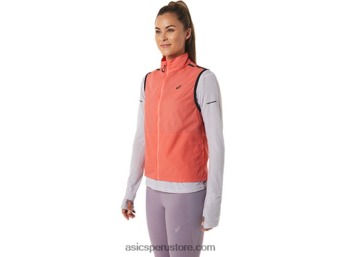 RPVB2502 papaya Asics chaleco plegable metarun para mujer