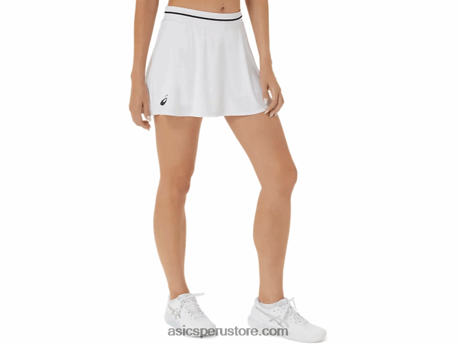 RPVB2508 blanco brillante Asics falda pantalón de mujer