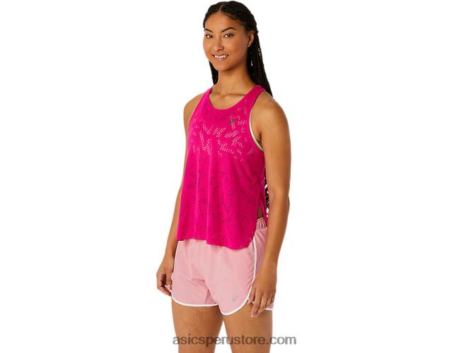 RPVB2519 delirio rosa Asics camiseta sin mangas ventilar actibreeze para mujer