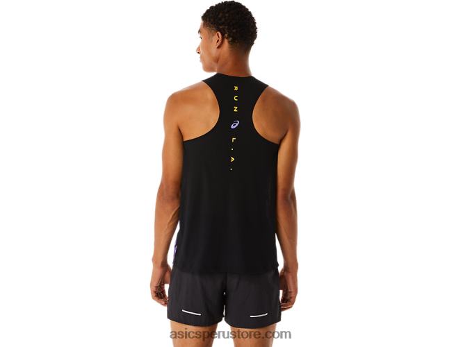 RPVB252 naranja claro/naranja pop/amatista Asics camiseta de maratón masculina