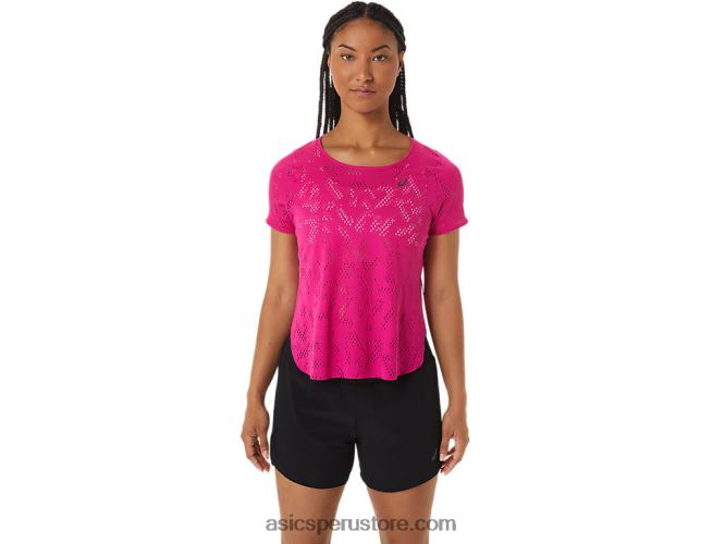 RPVB2530 delirio rosa Asics camiseta de manga corta ventilate actibreeze para mujer