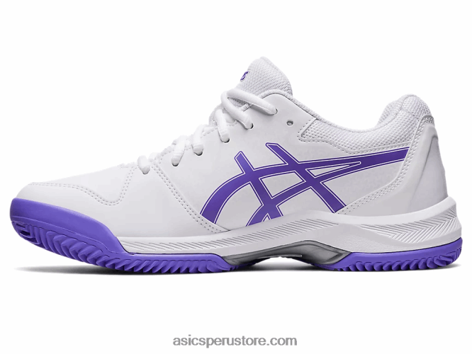 RPVB2541 blanco/amatista Asics gel-dedicate 7 arcilla