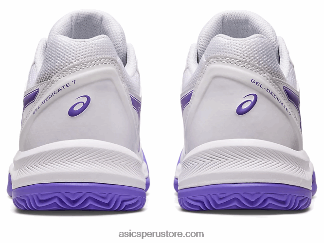 RPVB2541 blanco/amatista Asics gel-dedicate 7 arcilla