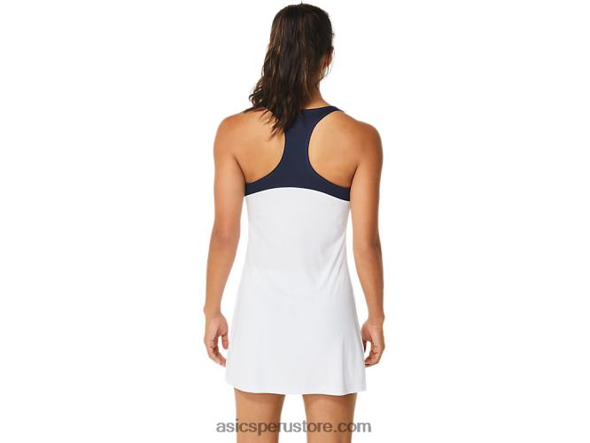 RPVB2554 blanco brillante/medianoche Asics vestido de corte de mujer