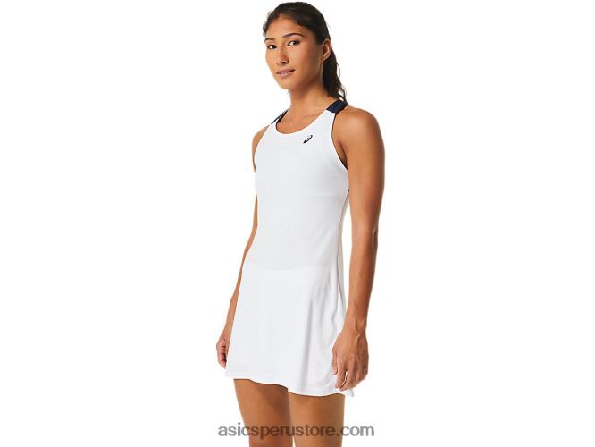 RPVB2554 blanco brillante/medianoche Asics vestido de corte de mujer