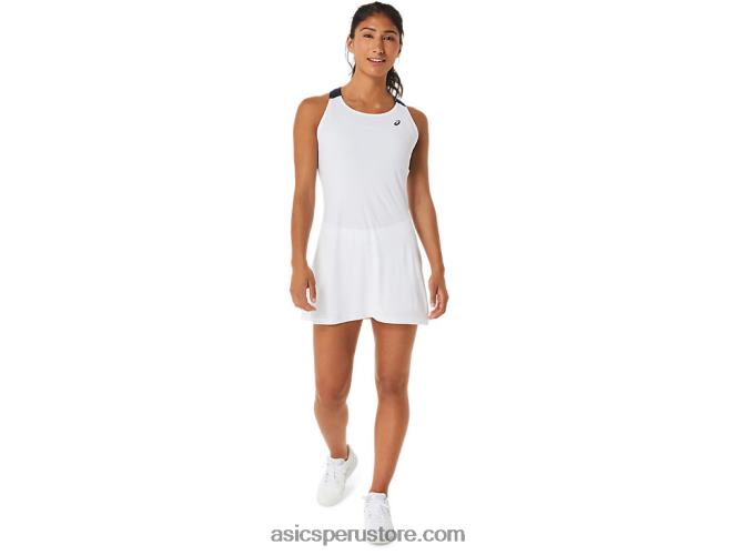 RPVB2554 blanco brillante/medianoche Asics vestido de corte de mujer