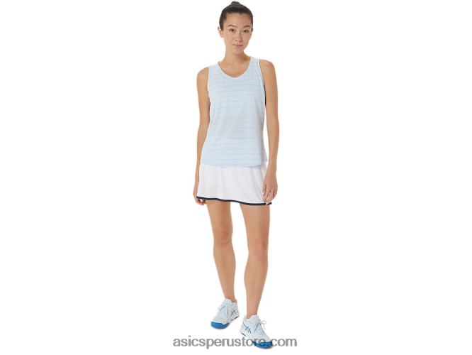 RPVB2558 cielo suave Asics camiseta sin mangas con rayas de corte para mujer
