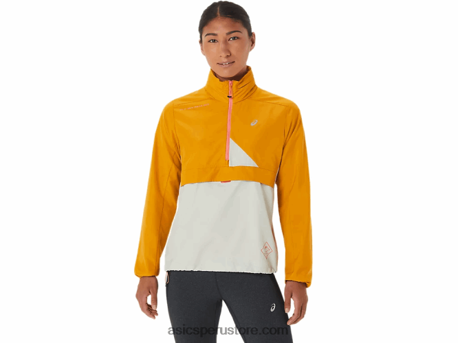 RPVB2568 tormenta de arena/salvia ligera Asics anorak fujitrail mujer