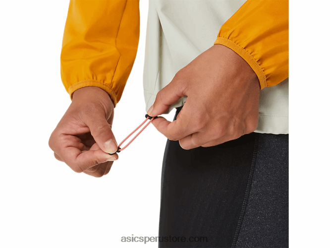 RPVB2568 tormenta de arena/salvia ligera Asics anorak fujitrail mujer