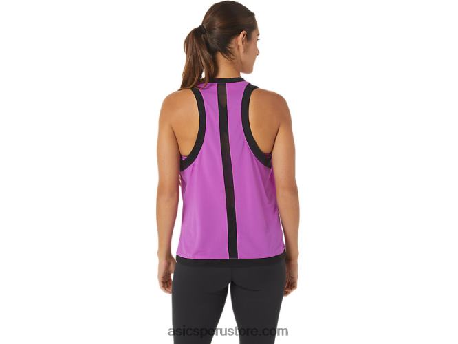 RPVB2737 orquídea Asics camiseta sin mangas kate de malla para mujer