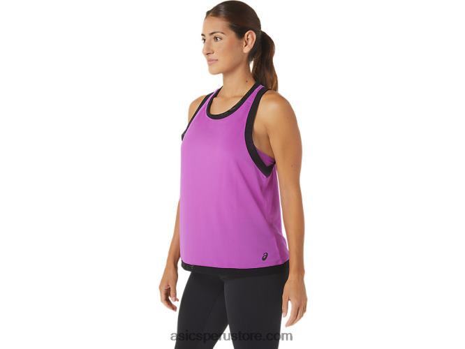 RPVB2737 orquídea Asics camiseta sin mangas kate de malla para mujer
