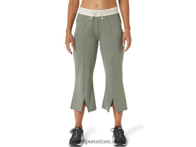 RPVB2740 verde liquen/abedul Asics w pantalones acampanados reutilizados