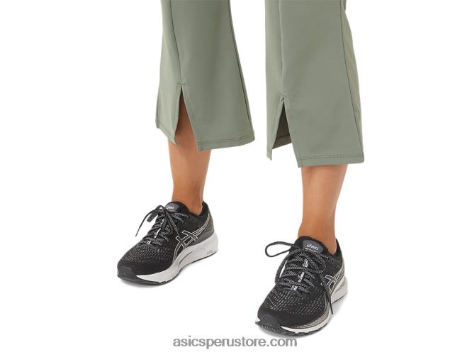 RPVB2740 verde liquen/abedul Asics w pantalones acampanados reutilizados