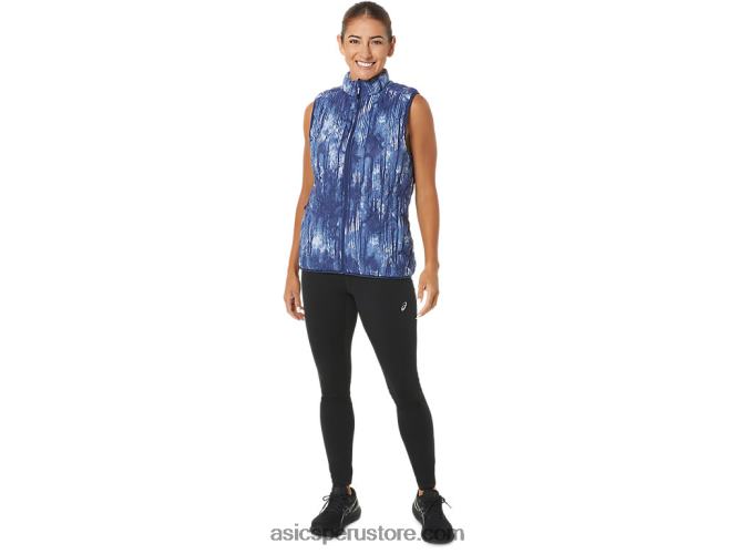 RPVB2758 grand shark tie die/cielo suave Asics chaleco con aislamiento inverso para mujer