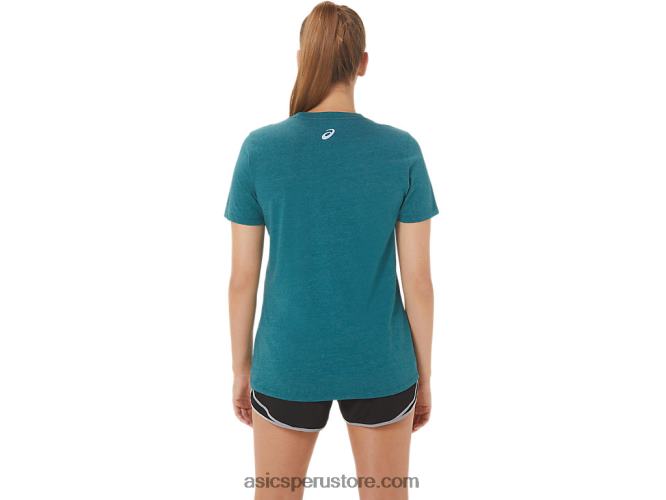 RPVB2769 brezo de pino de terciopelo Asics espiral de hibisco de mujer una tripulación