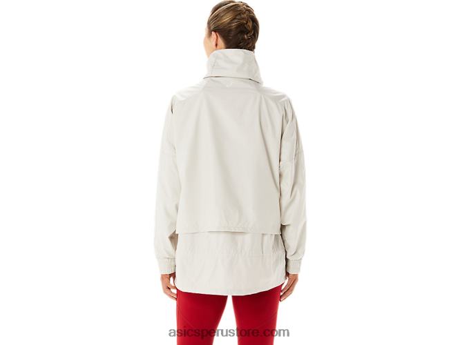 RPVB2776 humo gris Asics chaqueta tejida movekoyo para mujer