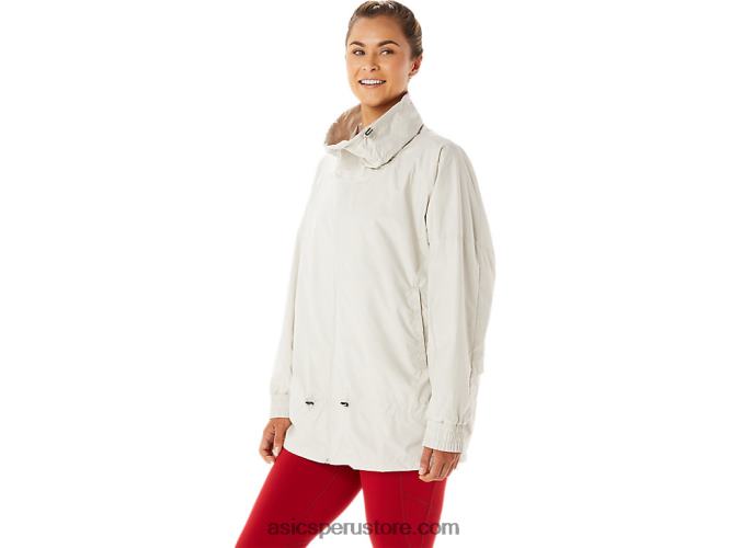 RPVB2776 humo gris Asics chaqueta tejida movekoyo para mujer