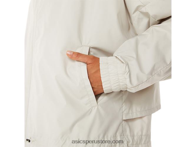 RPVB2776 humo gris Asics chaqueta tejida movekoyo para mujer