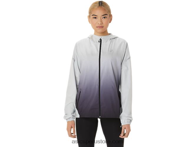 RPVB2785 gris glaciar/negro rendimiento Asics chaqueta de mujer lite-show