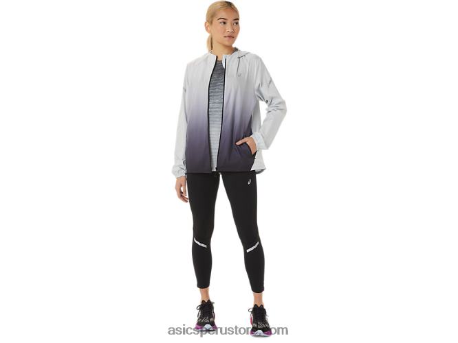 RPVB2785 gris glaciar/negro rendimiento Asics chaqueta de mujer lite-show