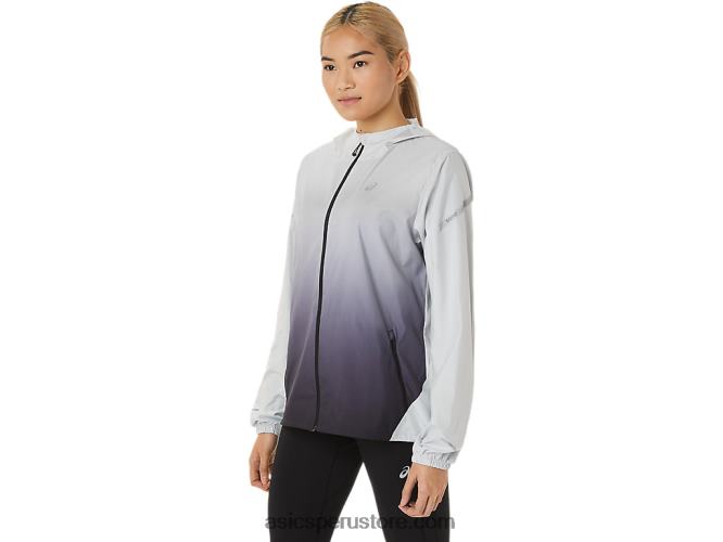 RPVB2785 gris glaciar/negro rendimiento Asics chaqueta de mujer lite-show