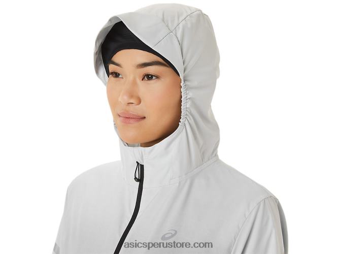 RPVB2785 gris glaciar/negro rendimiento Asics chaqueta de mujer lite-show