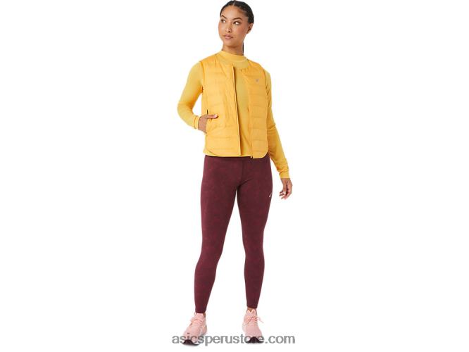 RPVB2789 tigre amarillo Asics chaleco acolchado runkoyo mujer