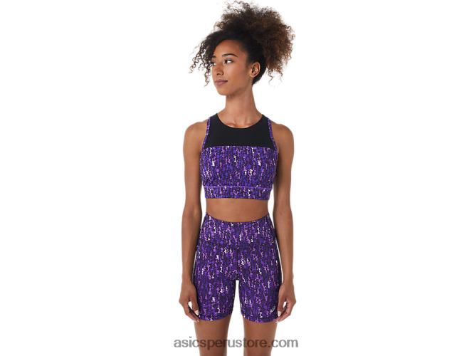 RPVB2803 orquídea japonesa cepillada/negro Asics sujetador de tiras kate para mujer