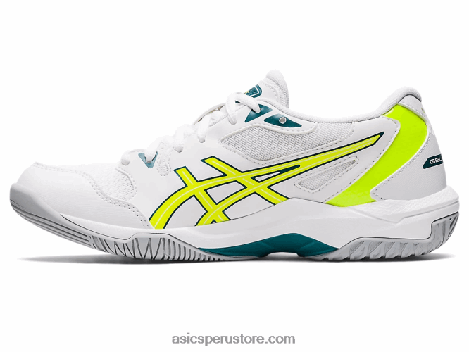 RPVB2808 blanco/amarillo de seguridad Asics gel-cohete 10