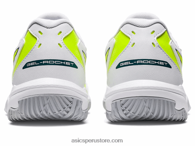 RPVB2808 blanco/amarillo de seguridad Asics gel-cohete 10