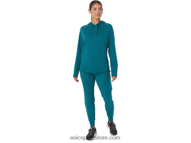 RPVB2820 tinte espacial de pino terciopelo Asics sudadera con capucha de tecnología para mujer