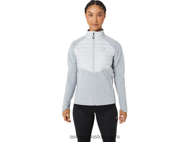 RPVB2827 brezo gris glaciar Asics chaqueta de correr de invierno para mujer