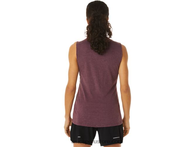 RPVB2832 Brezo profundo de Marte Asics Camiseta sin mangas de montaña para mujer
