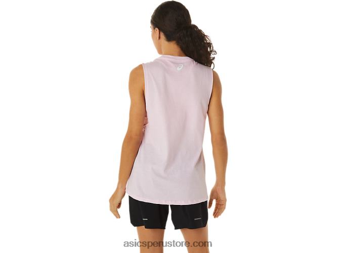 RPVB2833 sal rosa Asics Camiseta sin mangas de montaña para mujer