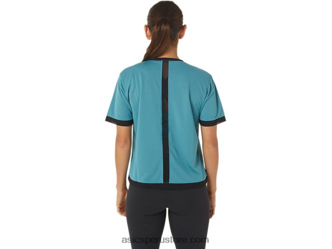 RPVB2840 pino brumoso Asics kate malla de manga corta para mujer