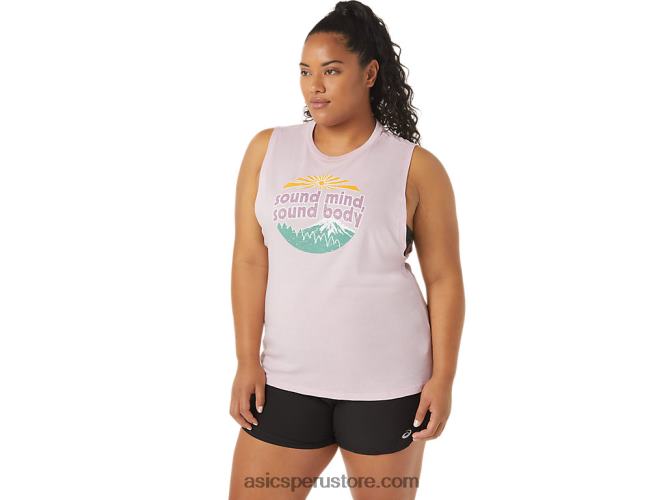 RPVB2842 apenas rosa Asics Camiseta sin mangas de montaña para mujer