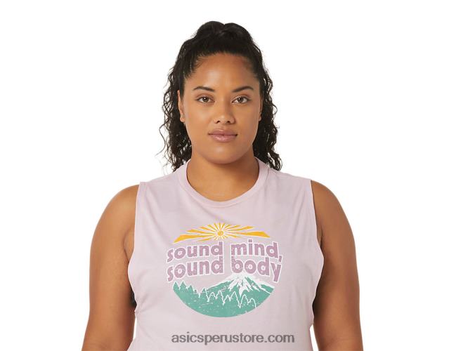 RPVB2842 apenas rosa Asics Camiseta sin mangas de montaña para mujer