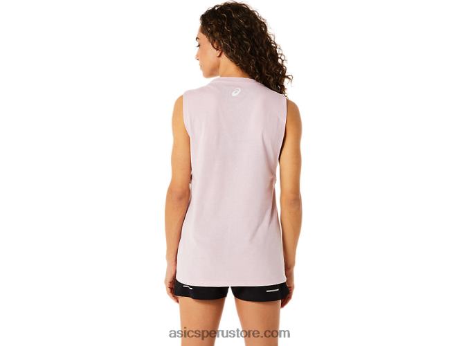 RPVB2842 apenas rosa Asics Camiseta sin mangas de montaña para mujer