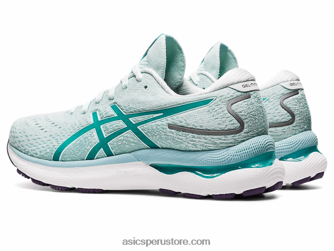 RPVB2877 calmante mar/vidrio de mar Asics gel-nimbus 24 de ancho